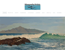 Tablet Screenshot of mangawhaiartists.co.nz